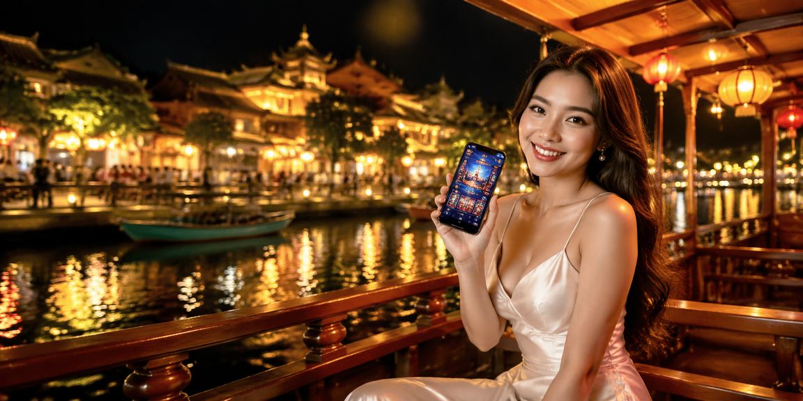 Chợ đêm Huế gợi bối cảnh người dùng theo dõi esports trên điện thoại